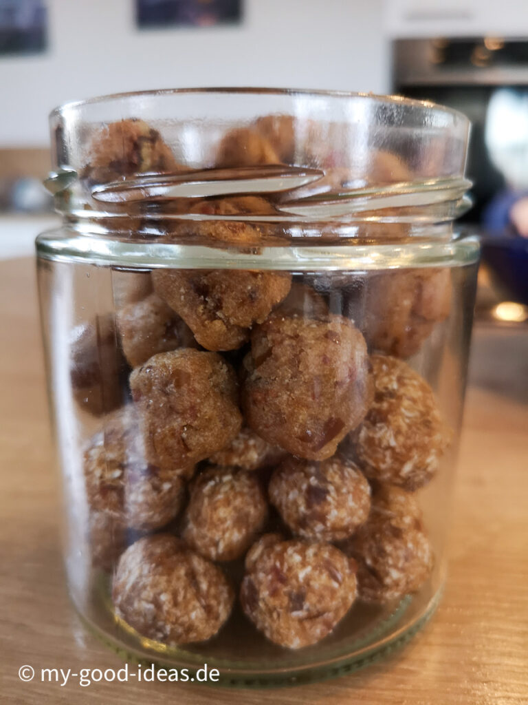 Notfallbällchen im Glas